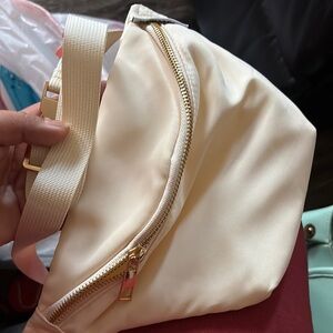 Elegant Cream Crossbody Bag
